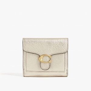 Coach Tabby metallic leather wallet